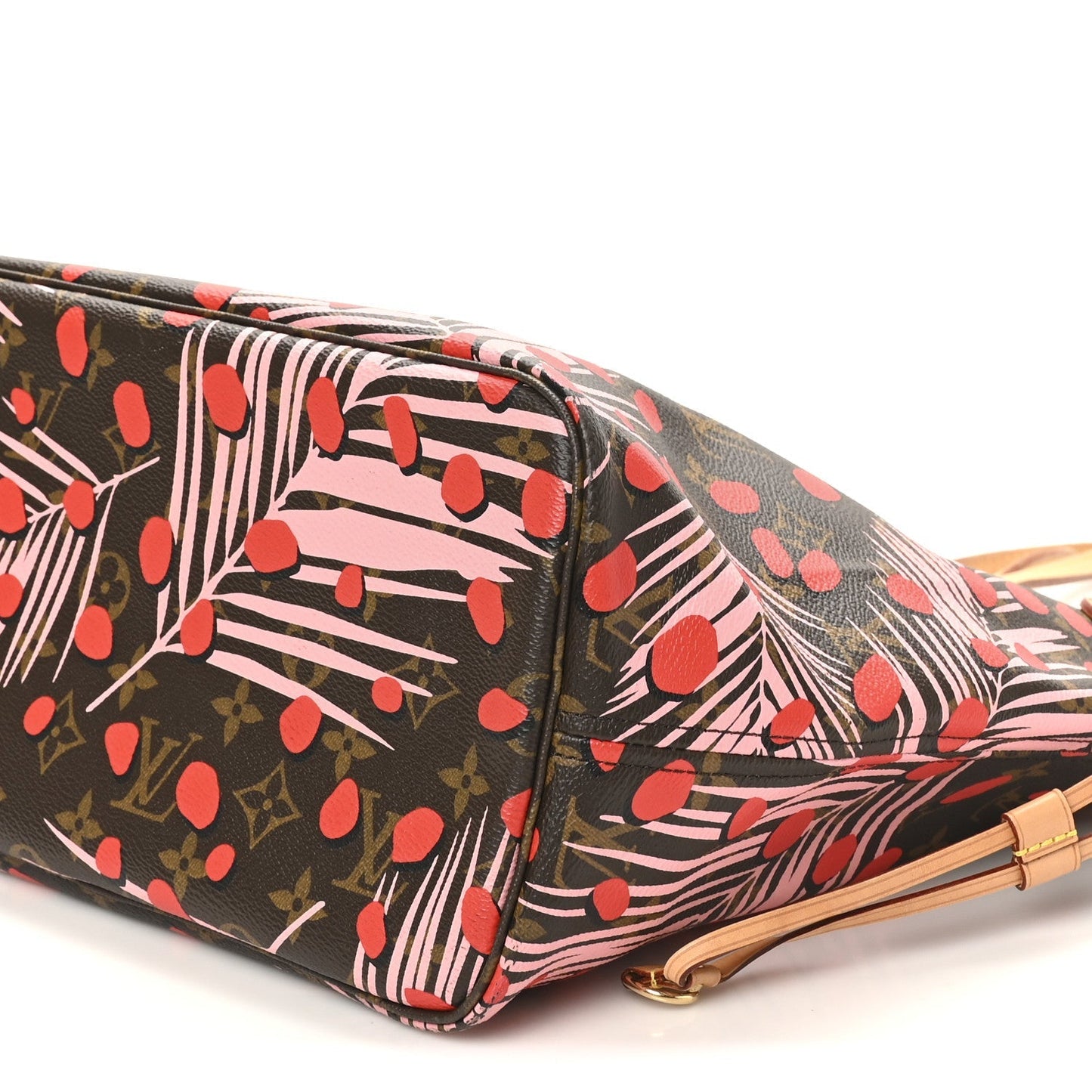 Monogram Jungle Dots Neo Neverfull MM Sugar Pink Poppy
