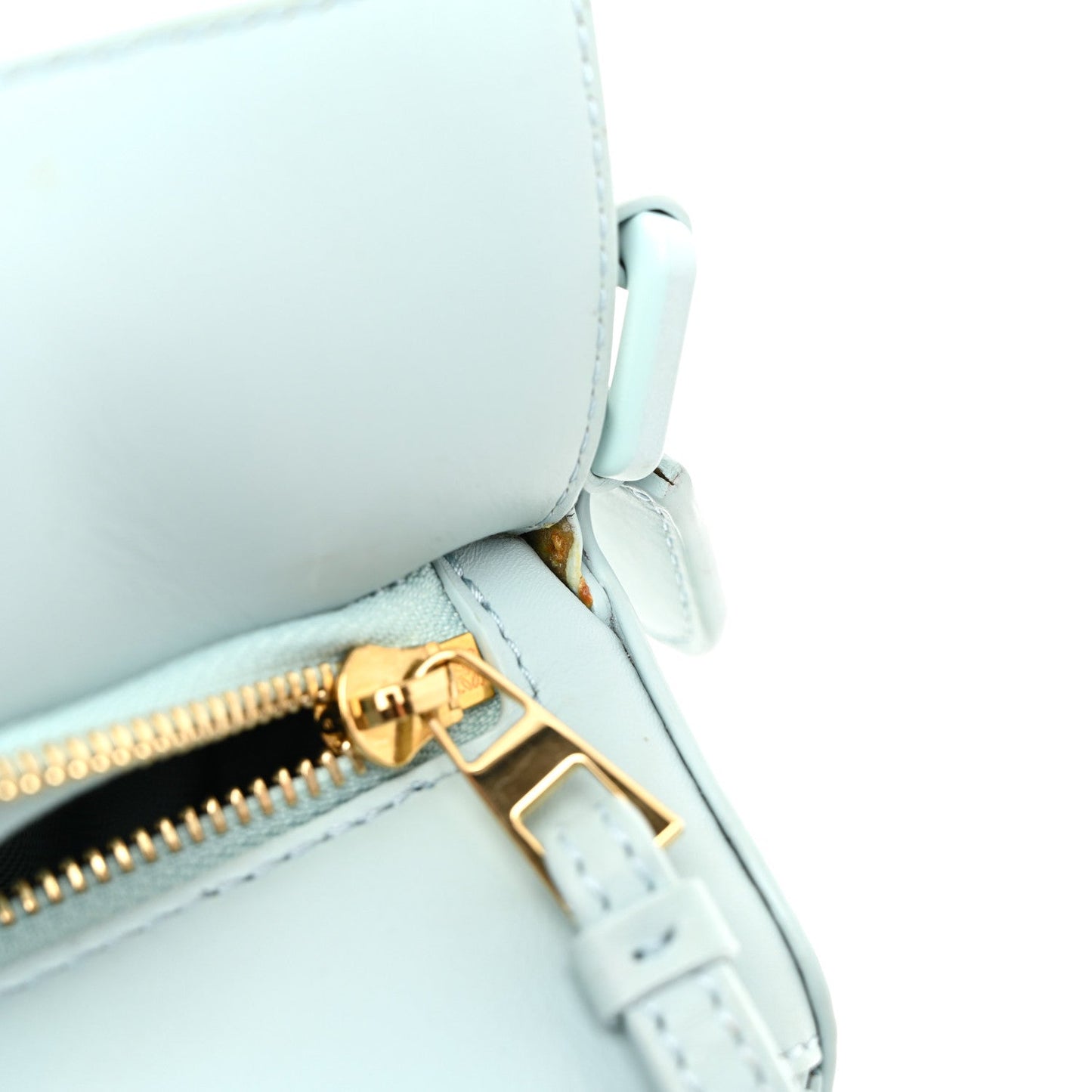 Grained Calfskin Small Puzzle Bag Aquamarine