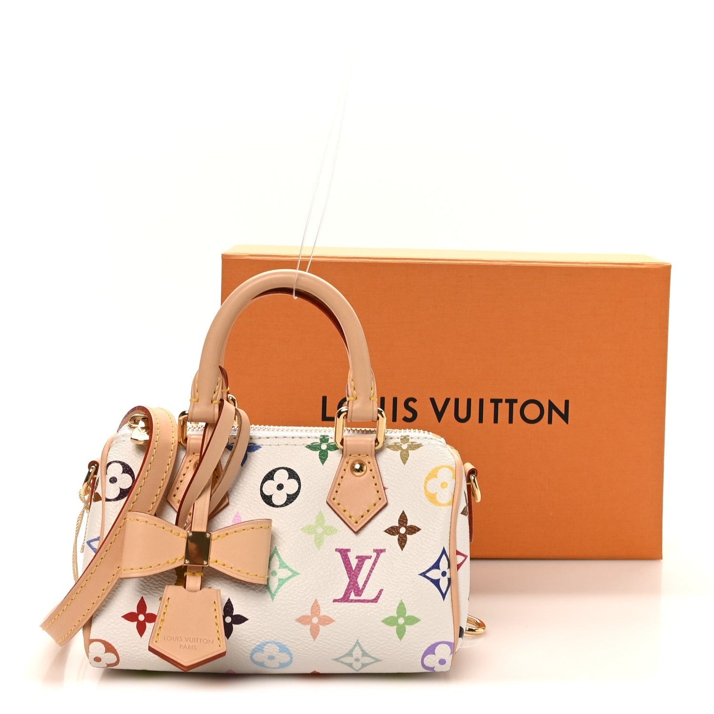 LV X TM Monogram Multicolor Nano Speedy White