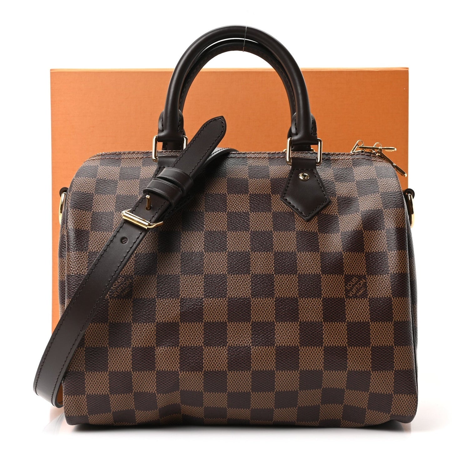 Damier Ebene Speedy Bandouliere 25