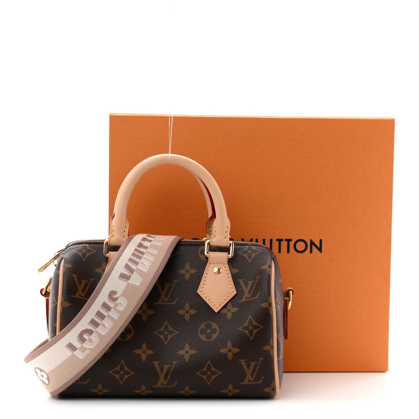 Monogram Speedy Bandouliere 20 Beige