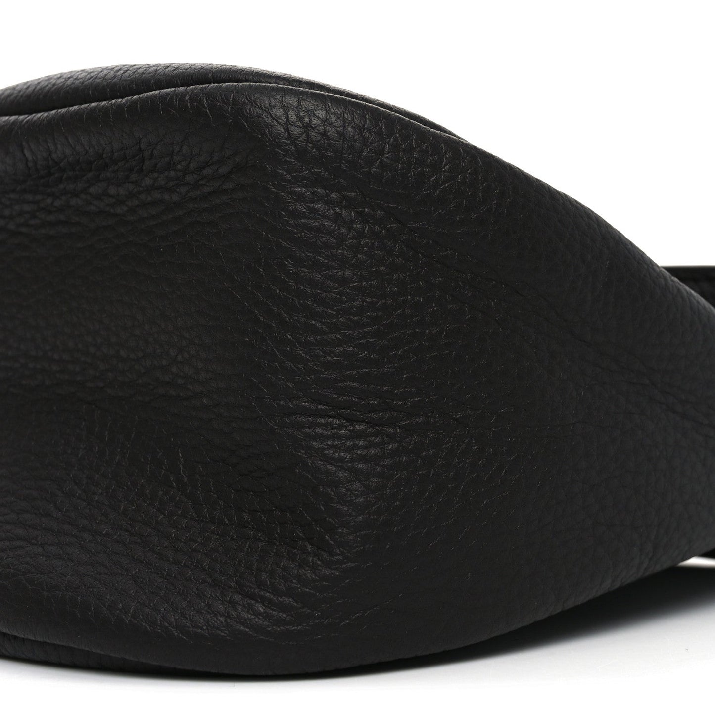 Grained Calfskin Small Slouchy Banana Bag Dark Brown