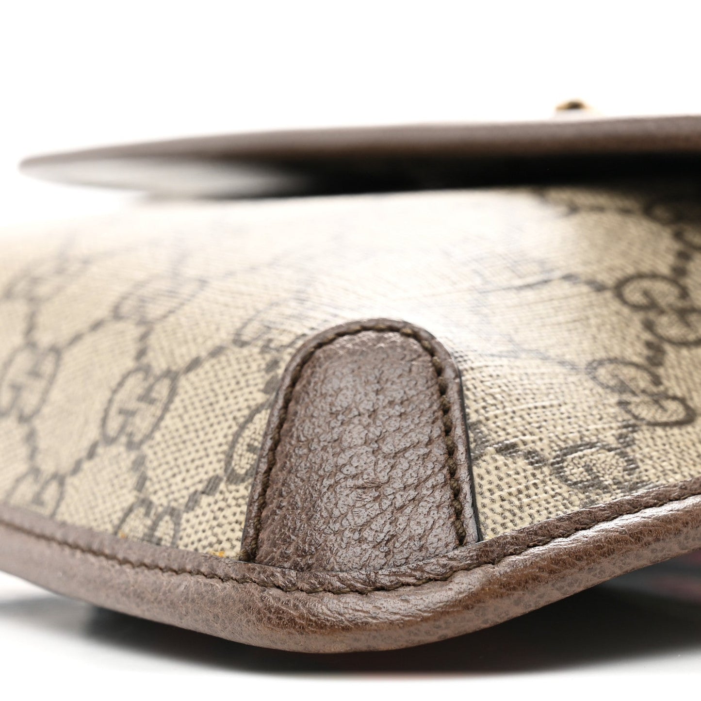 GG Supreme Monogram Neo Vintage Web Belt Bag Brown
