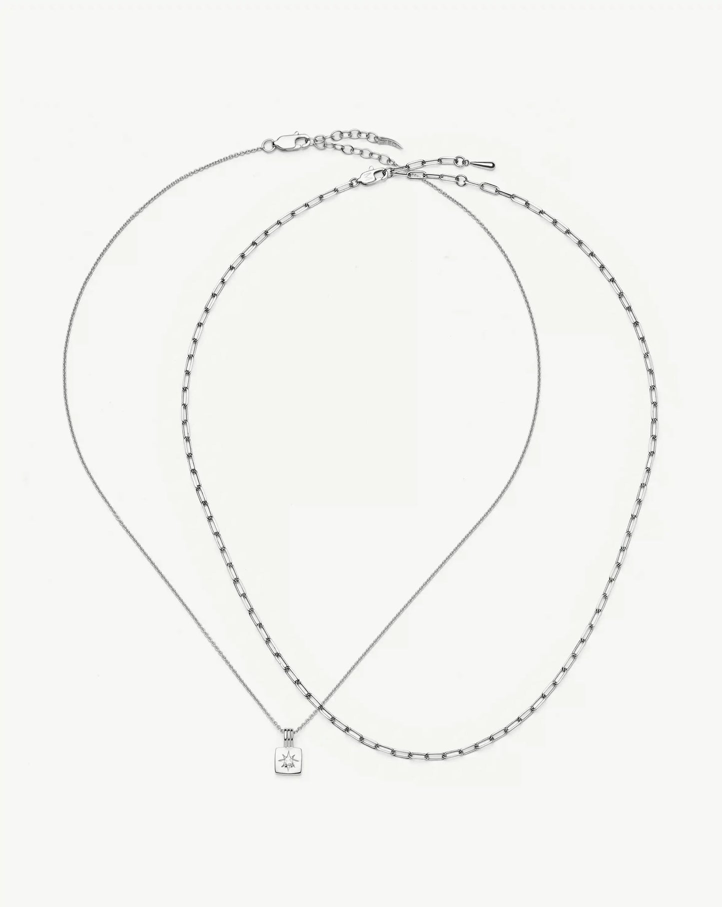 The Effortless Necklace Set | Platinum Plated