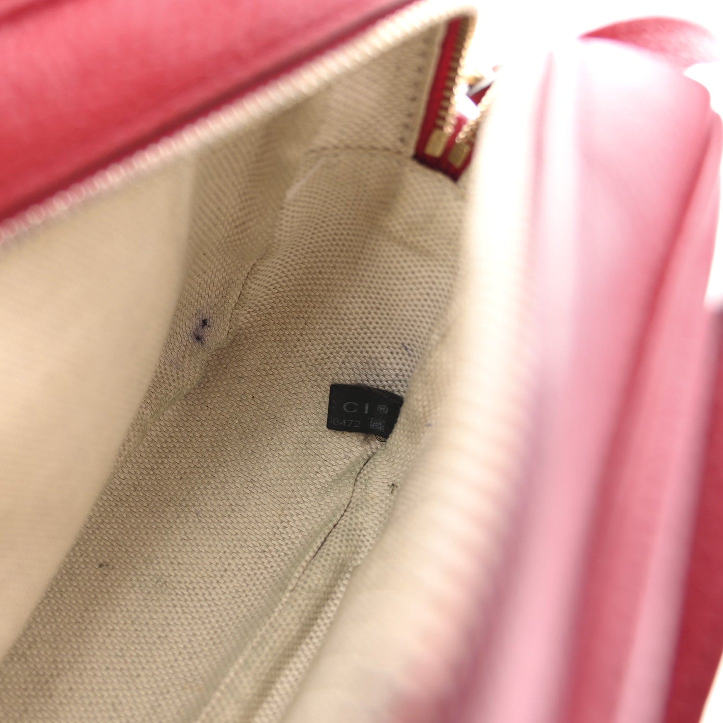 Pebbled Calfskin Small Soho Disco Bag Tabasco Red