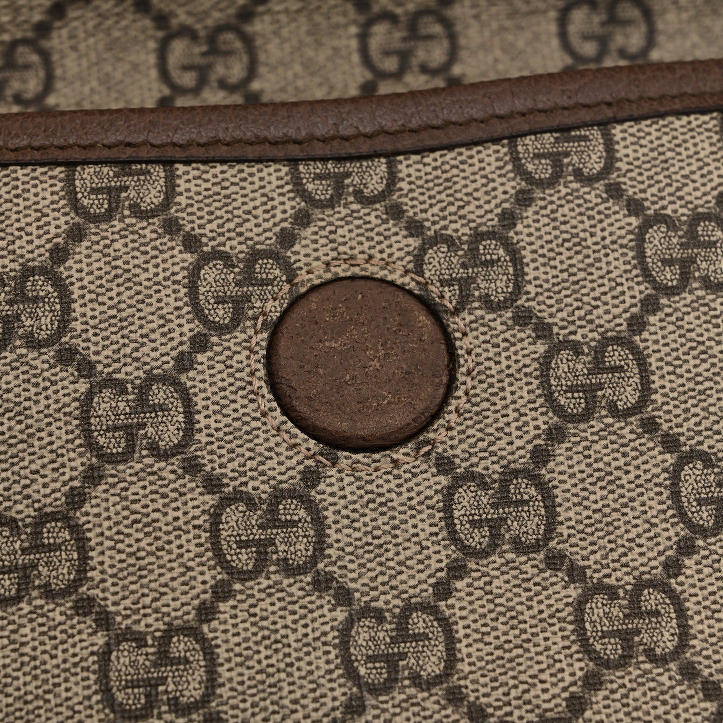 GG Supreme Monogram Neo Vintage Web Belt Bag Brown