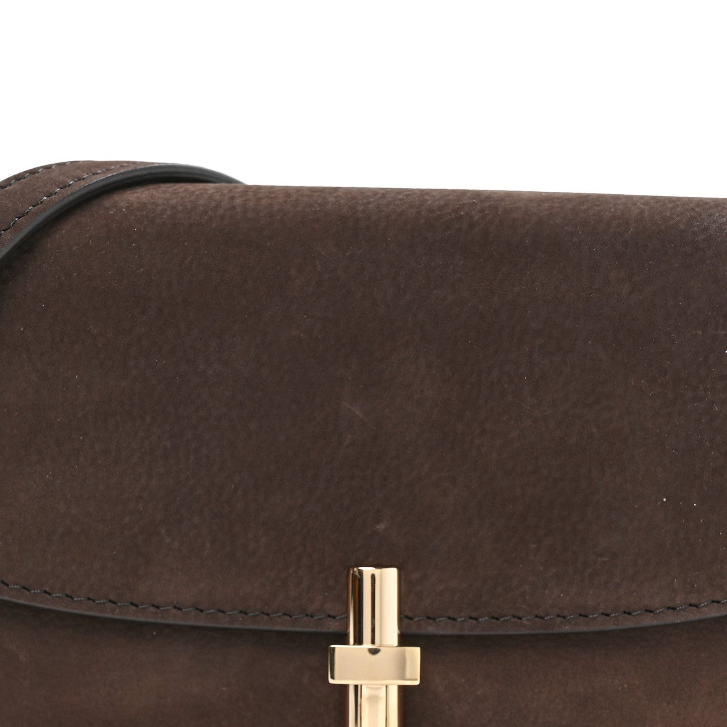 Nubuck Calfskin Sofia E/W Crossbody Wood Brown