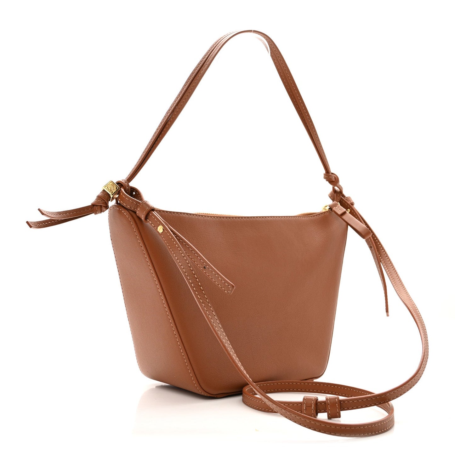 Calfskin Mini Hammock Hobo Tan