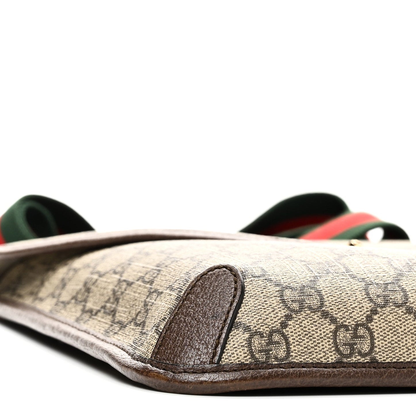 GG Supreme Monogram Web Medium Neo Vintage Flap Messenger Bag Beige New Acero