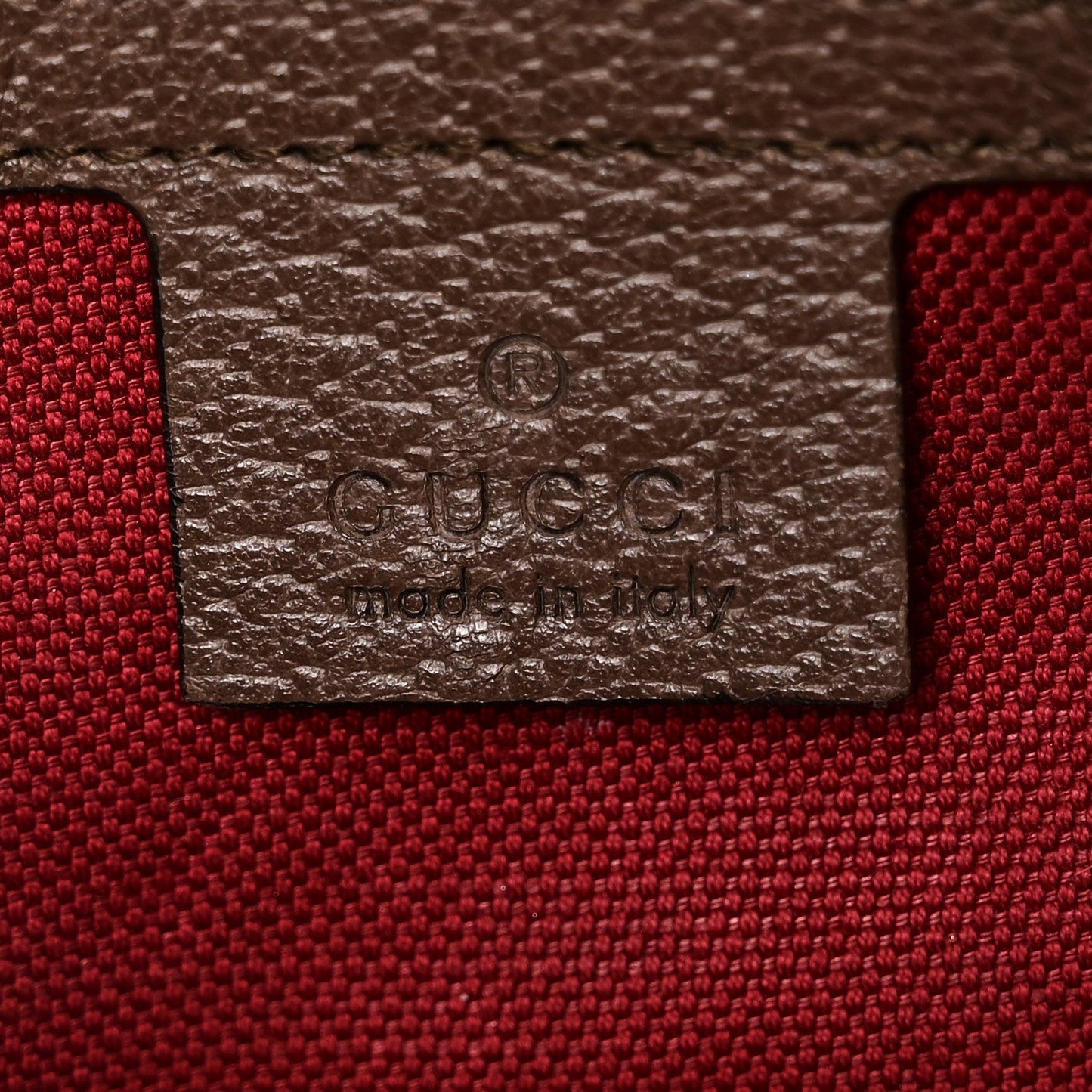 GG Supreme Monogram Textured Calfskin Square Messenger Bag Beige Ebony New Acero