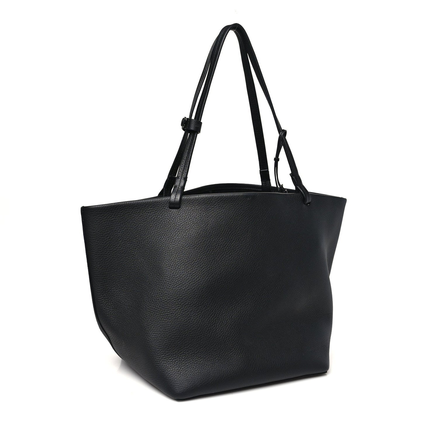 Grained Calfskin Park Tote Three Black