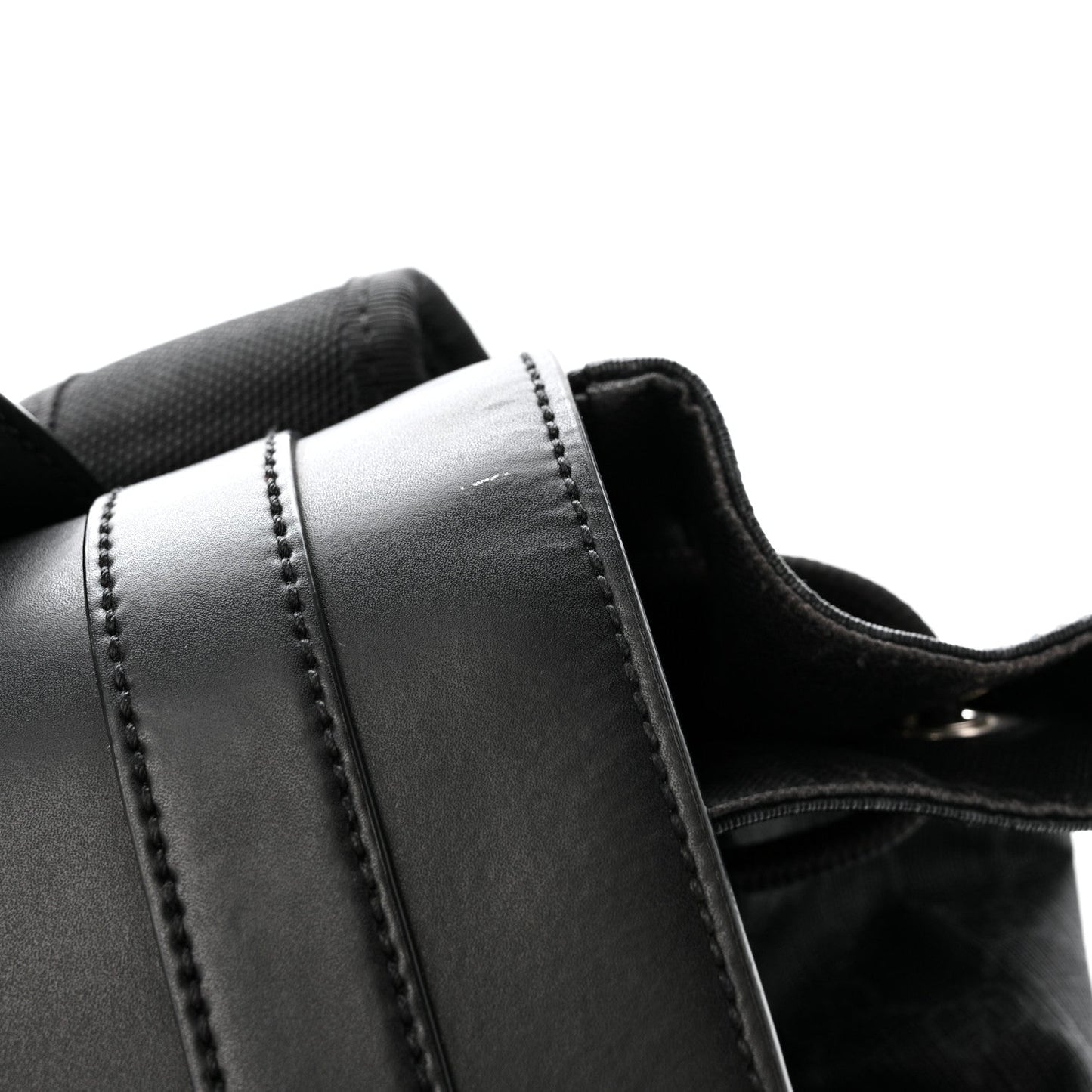 Soft GG Supreme Monogram Calfskin Web Double Buckle Backpack Black