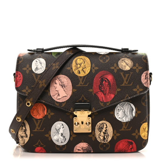 X FORNASETTI Monogram Cameo Pochette Metis