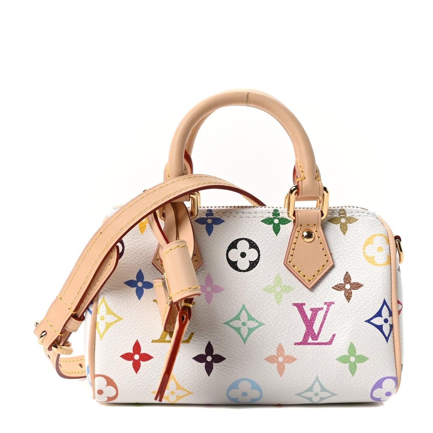 LV X TM Monogram Multicolor Nano Speedy White