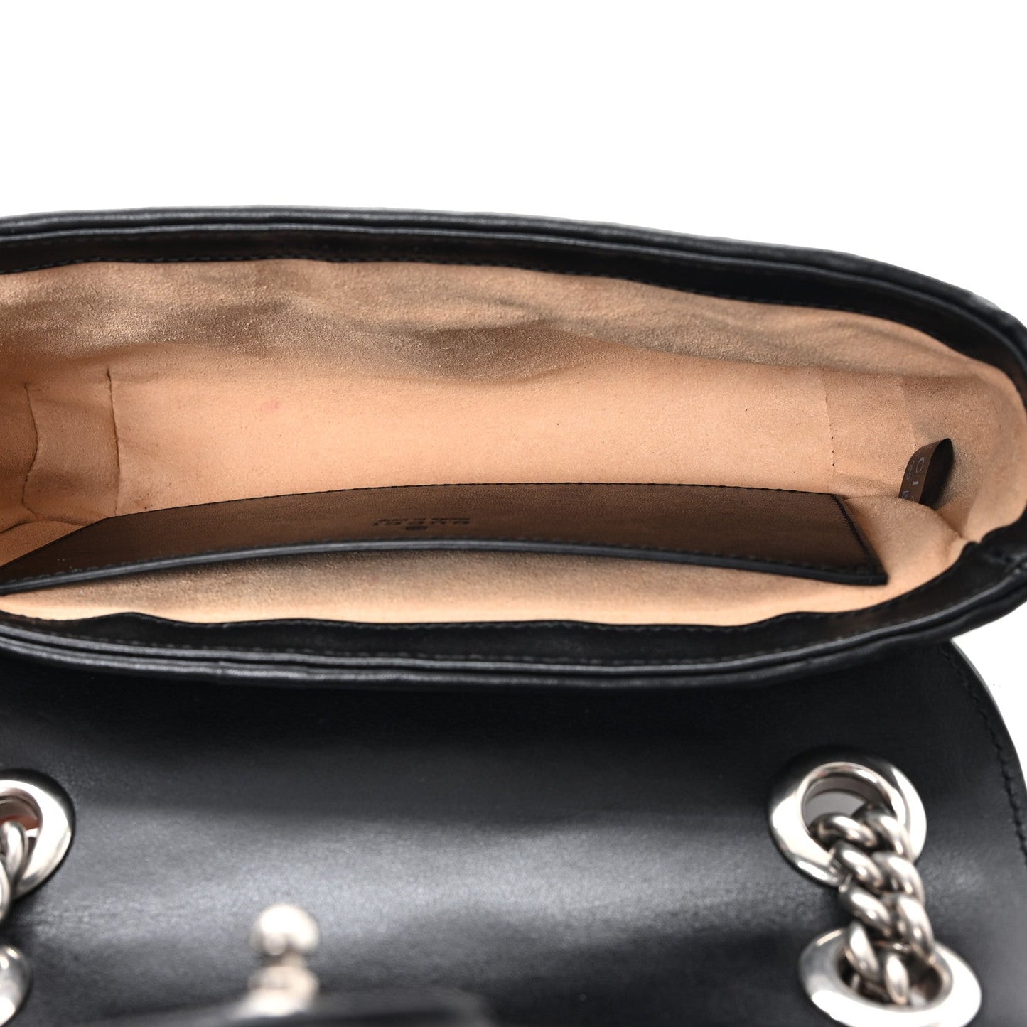 Calfskin Matelasse Aria Mini GG Marmont Shoulder Bag Black