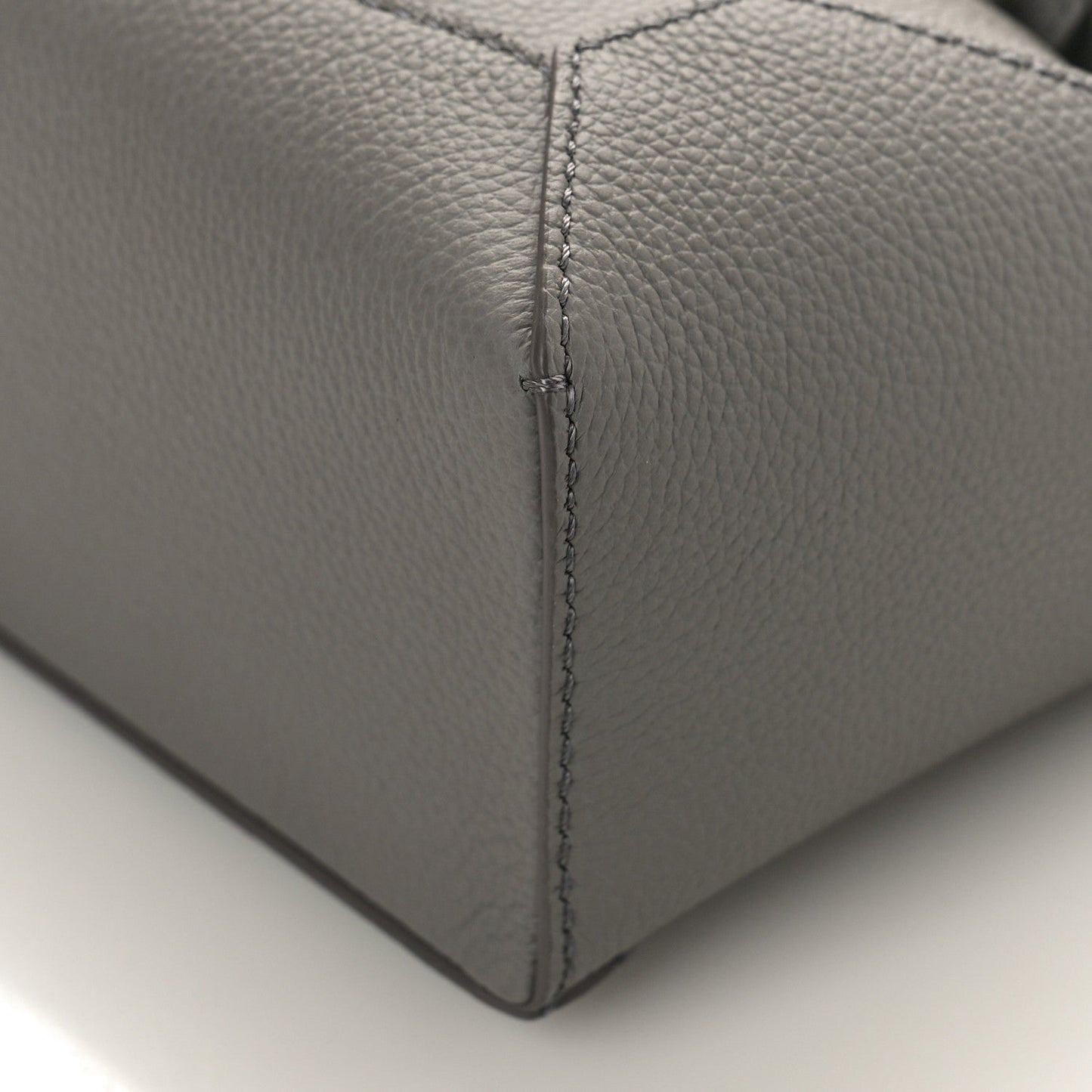 Soft Grained Calfskin Mini Puzzle Edge Bag Gunmetal