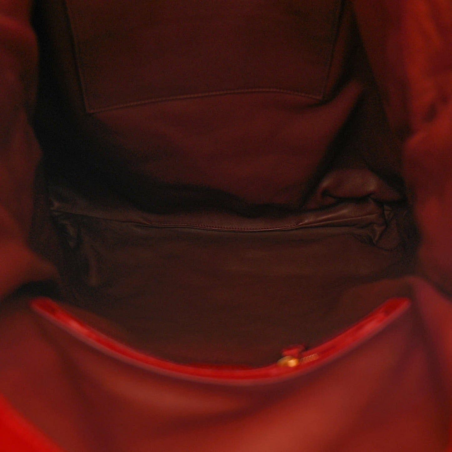 Calfskin Polly Tote Red