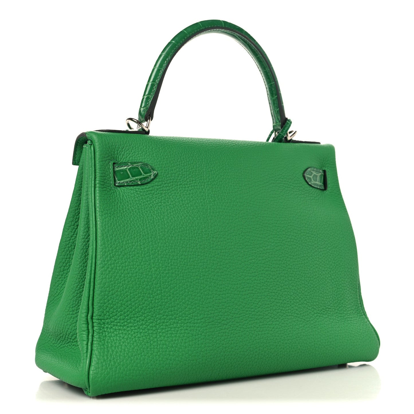 Togo Shiny Niloticus Crocodile Kelly Retourne Touch 28 Bambou