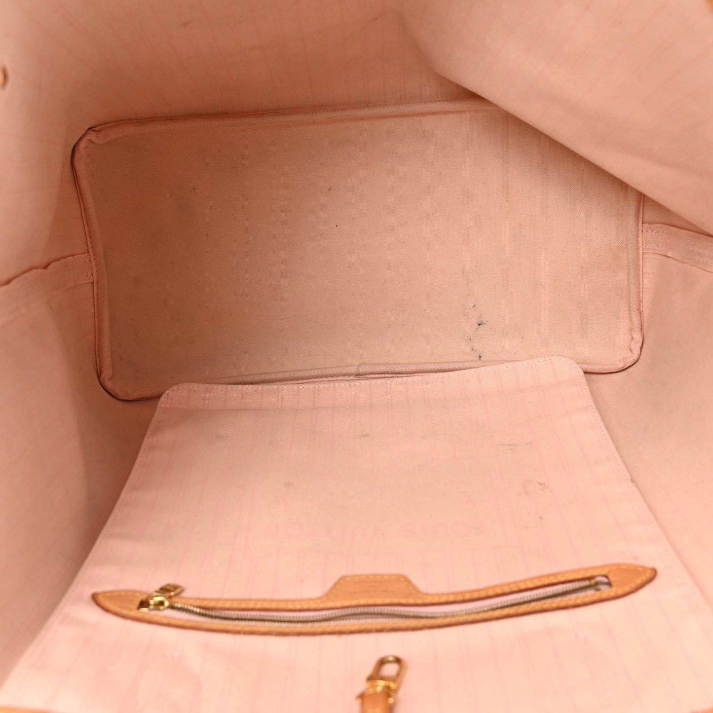 Damier Azur Neo Neverfull GM Rose Ballerine