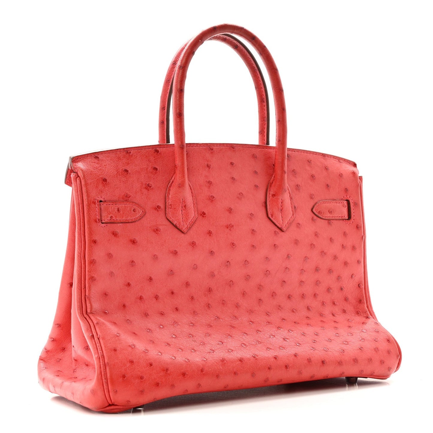 Ostrich Birkin 30 Rouge Vif