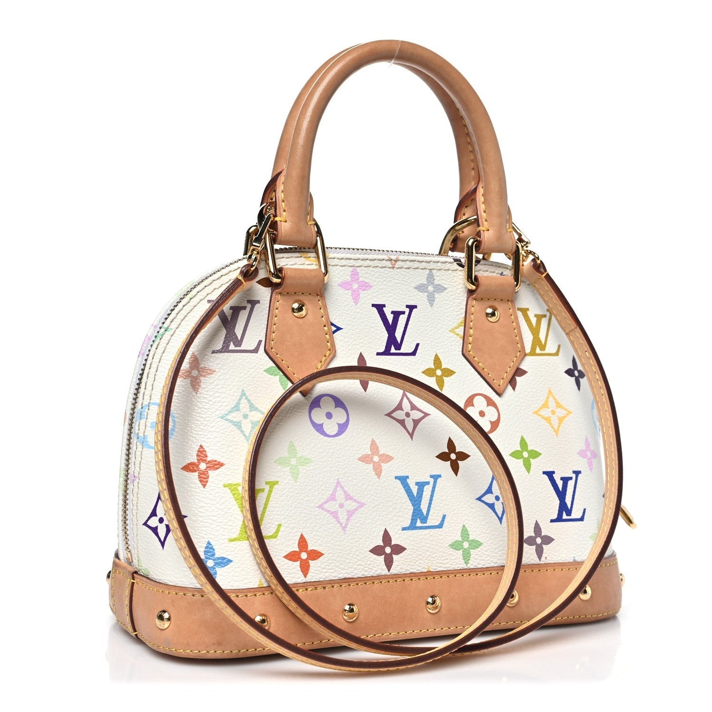 LV x TM Monogram Multicolor Alma BB White