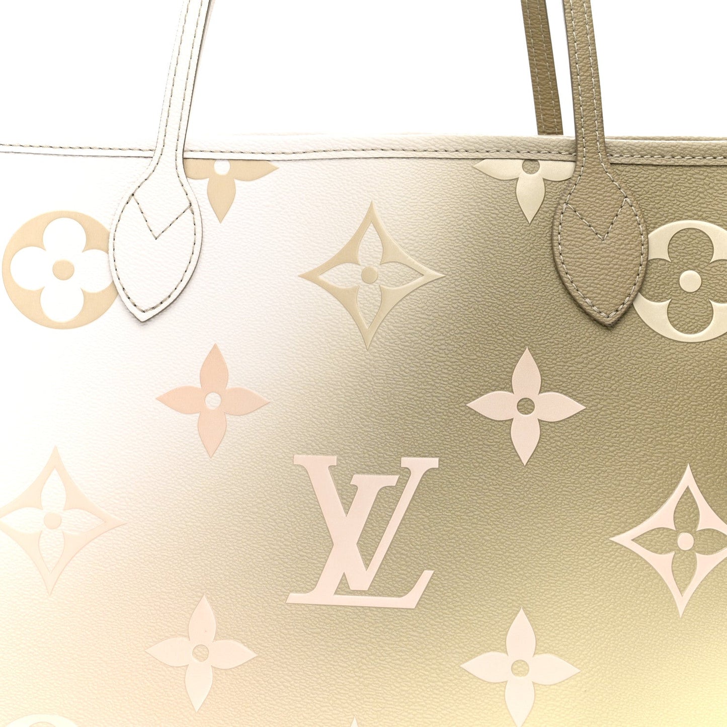 Monogram Giant Spring In The City Neverfull MM Sunset Kaki