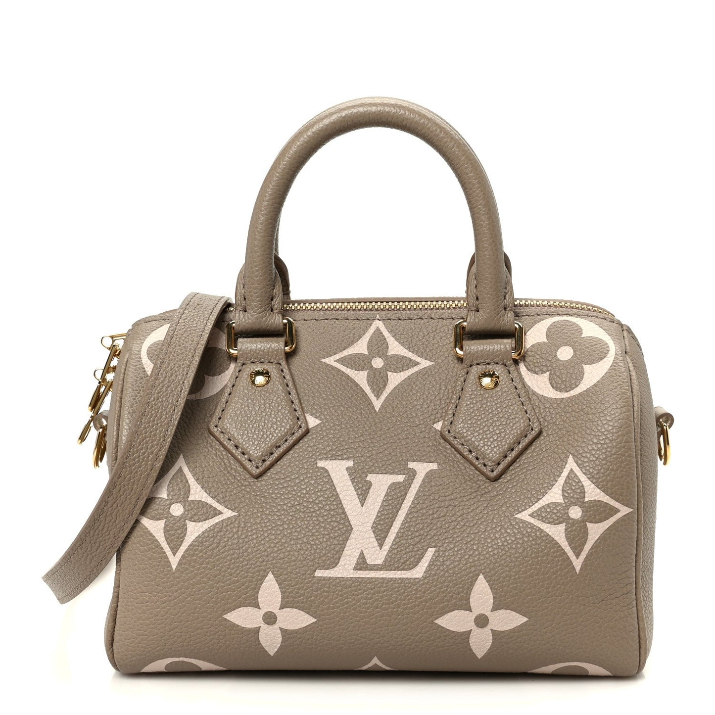 Empreinte Monogram Giant Speedy Bandouliere 20 Creme Beige