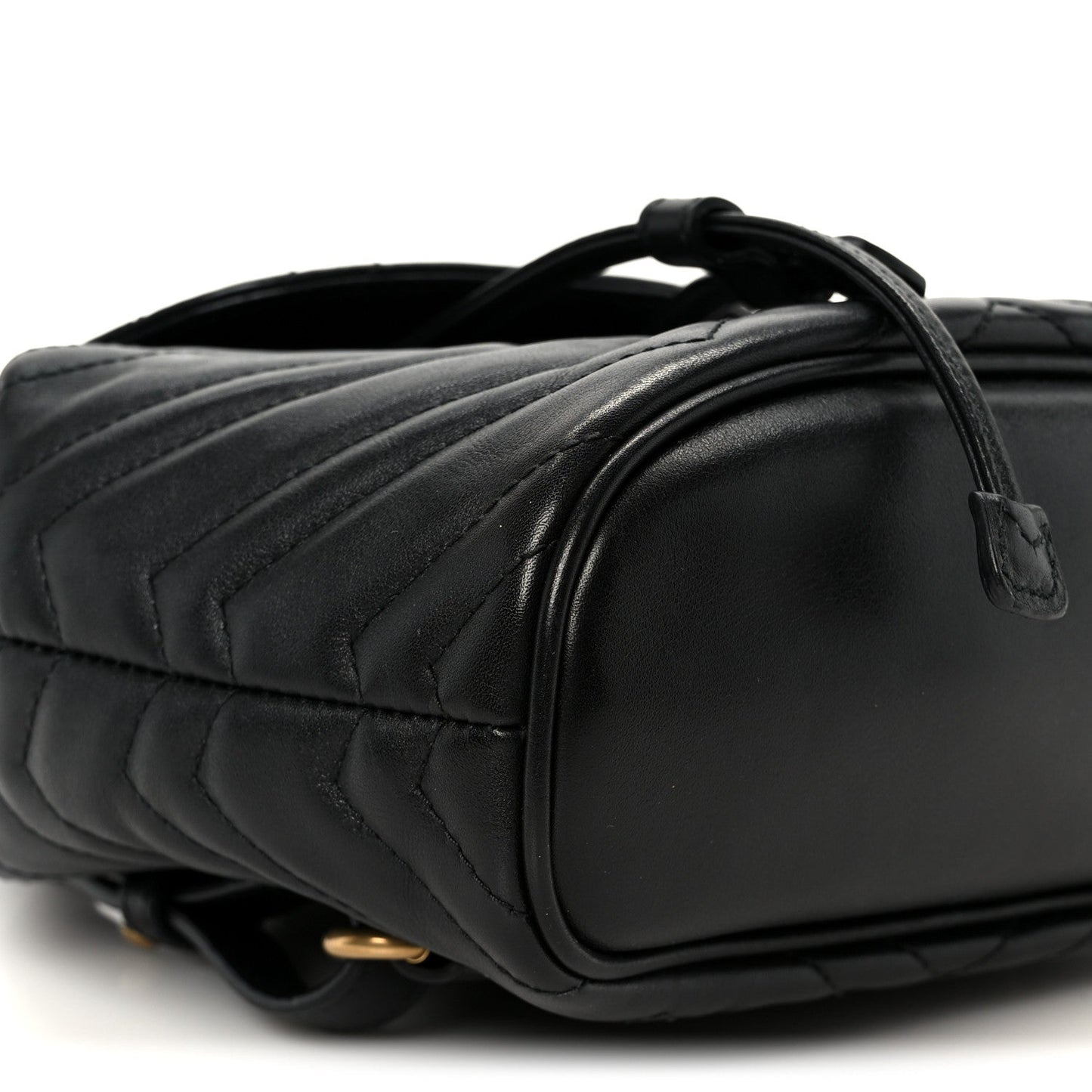 Calfskin Matelasse GG Marmont Flap Backpack Black