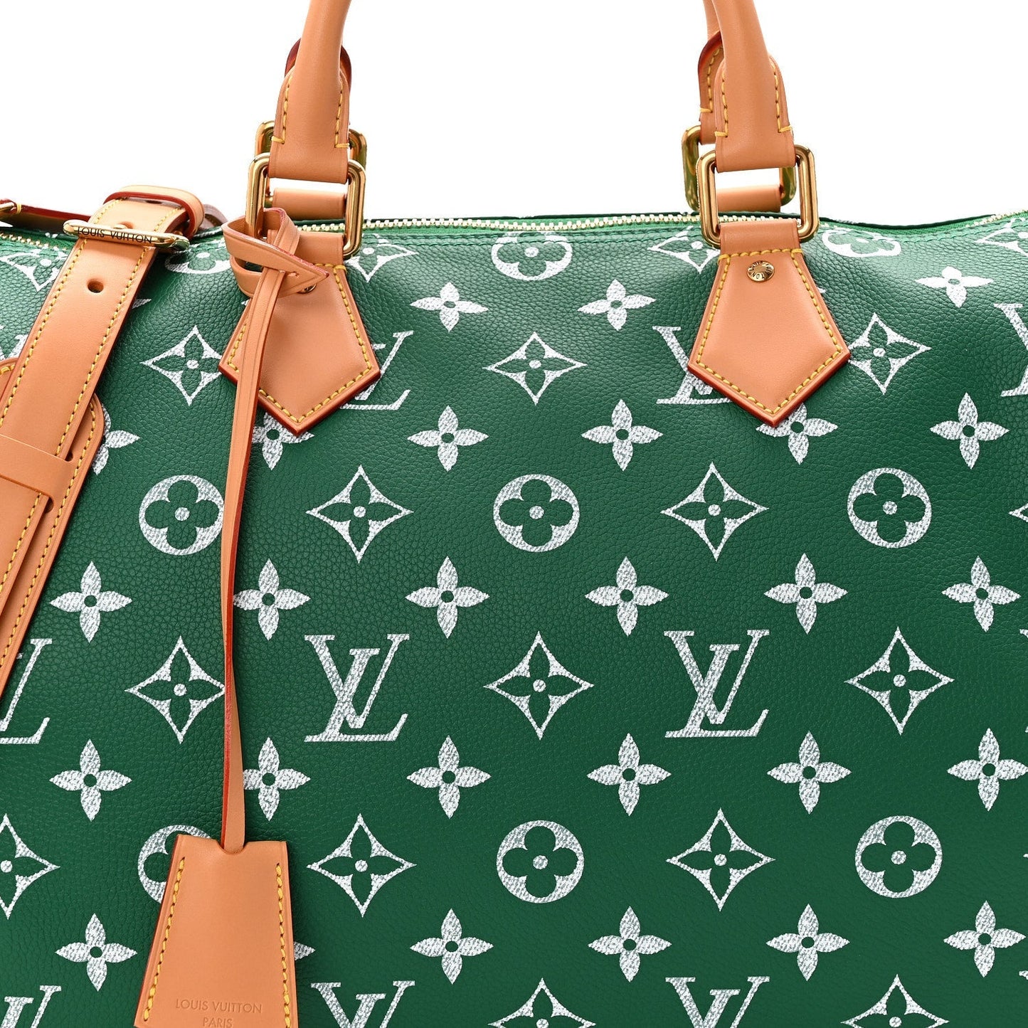 Calfskin Monogram Speedy P9 Bandouliere 40 Green