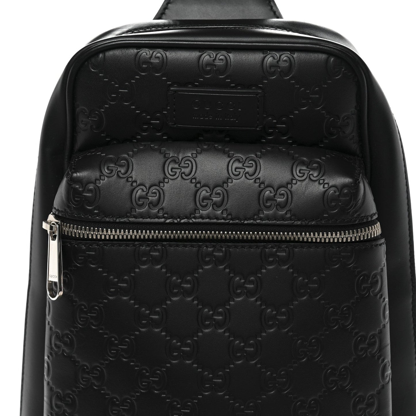 Guccissima Sling Backpack Black