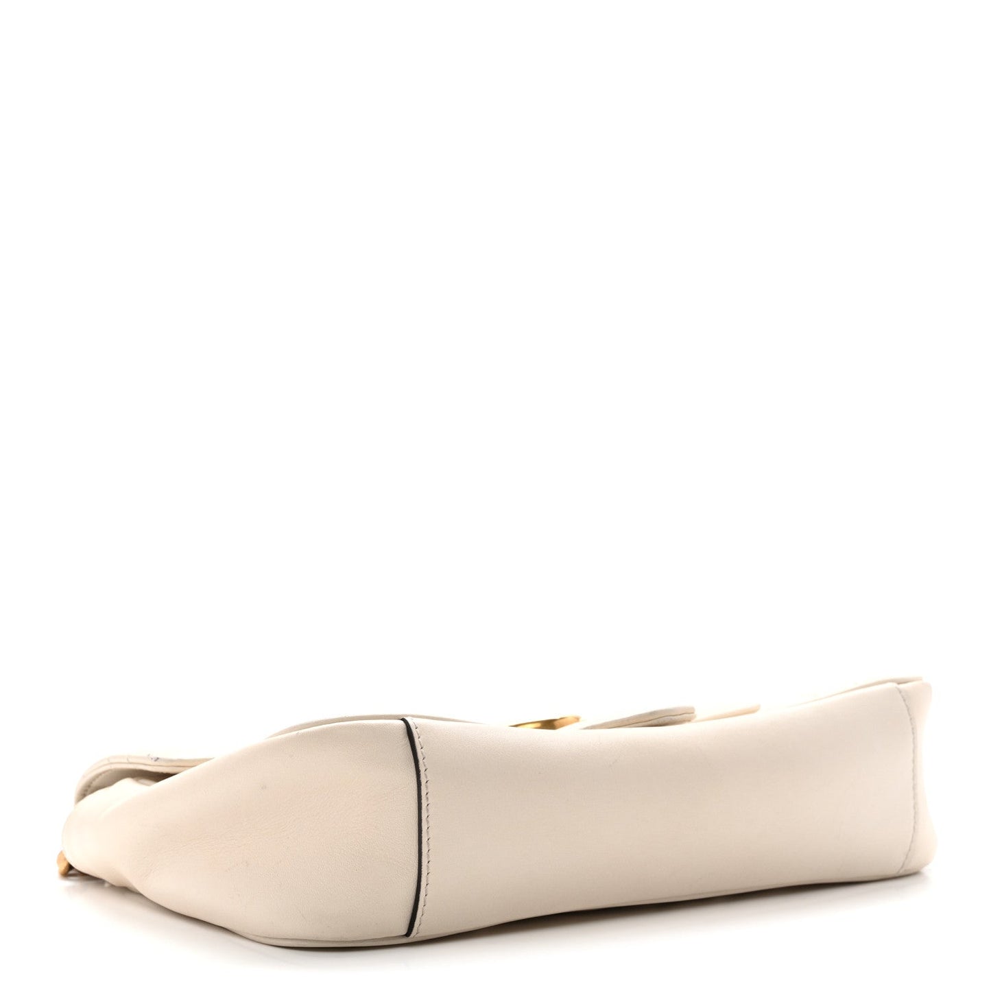 Calfskin Matelasse Small GG Marmont Shoulder Bag White