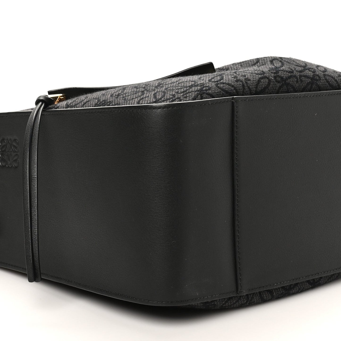 Jacquard Anagram Calfskin Small Hammock Shoulder Bag Black Charcoal