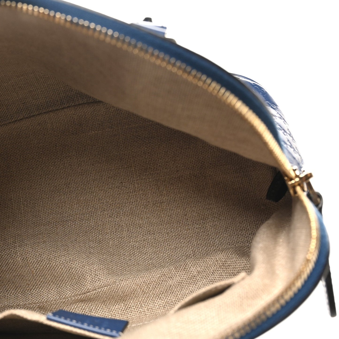 Soft Microguccissima Mini Dome Bag Blue