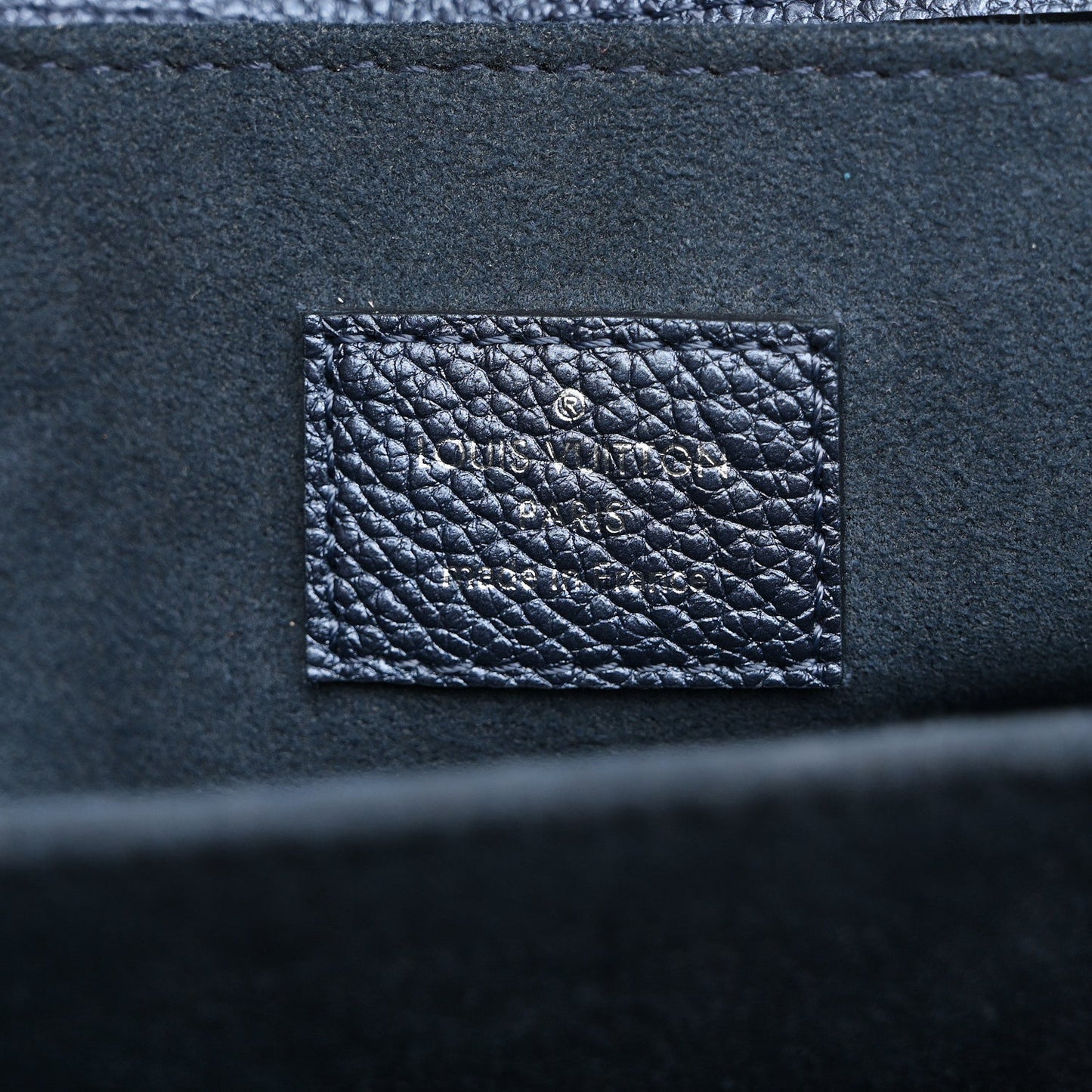 Metallic Empreinte Monogram Giant Pochette Metis Navy Nacre