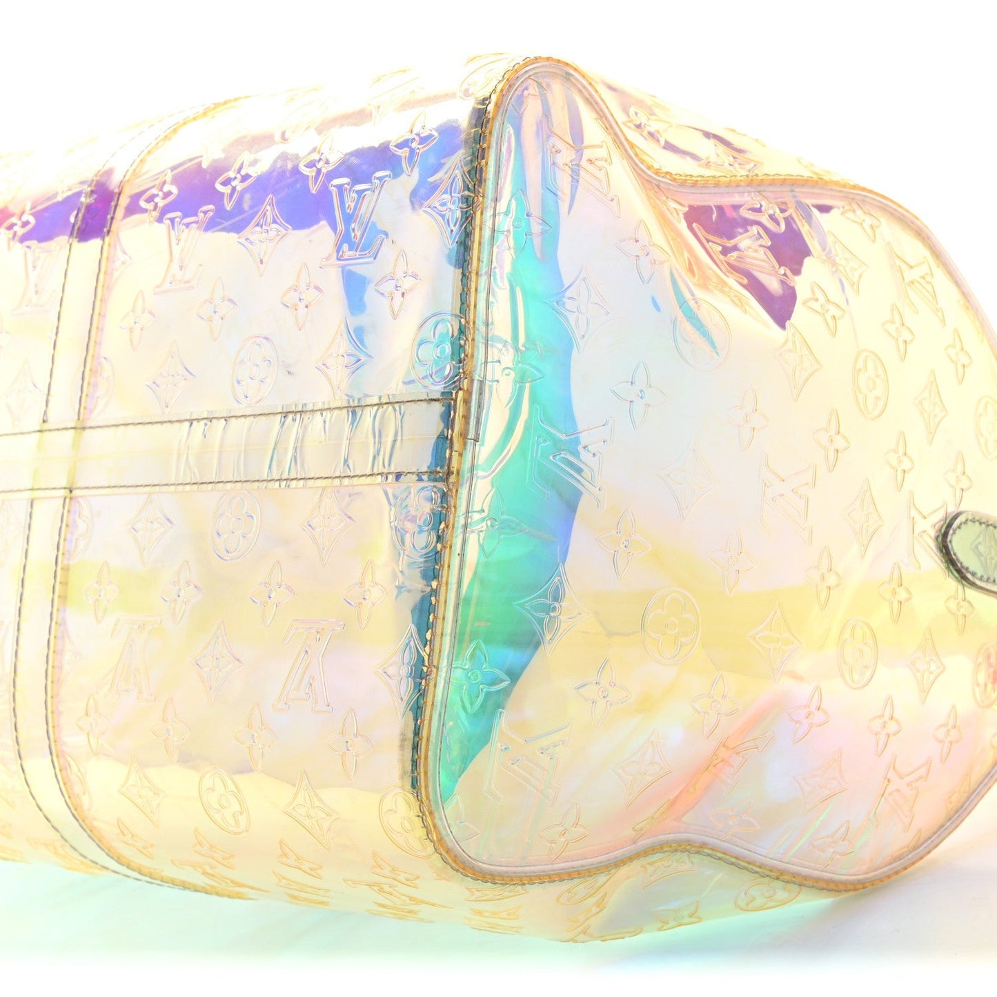 PVC Monogram Keepall Bandouliere 50 Iridescent Prism