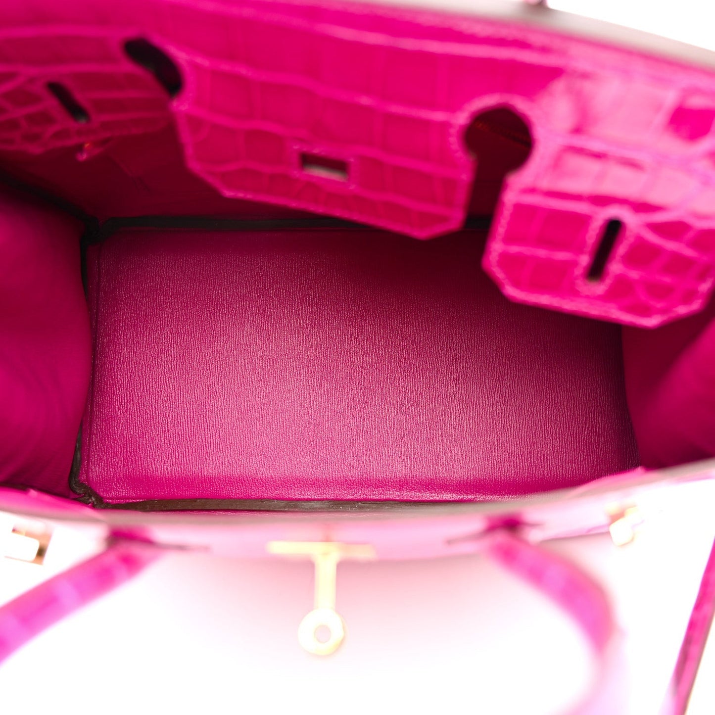 Shiny Niloticus Crocodile Birkin 30 Rose Scheherazade