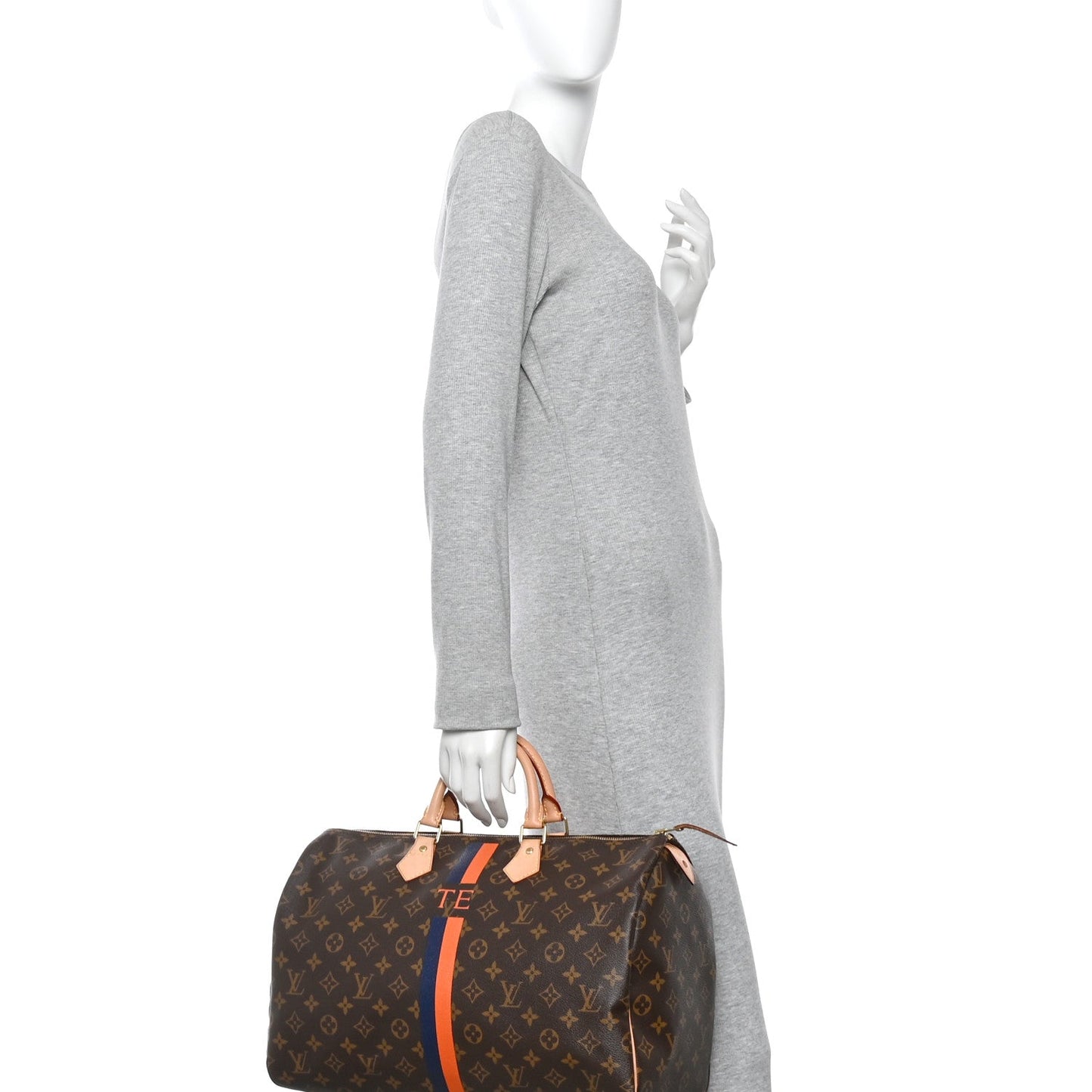 Monogram My LV Heritage Speedy 40 Orange Navy