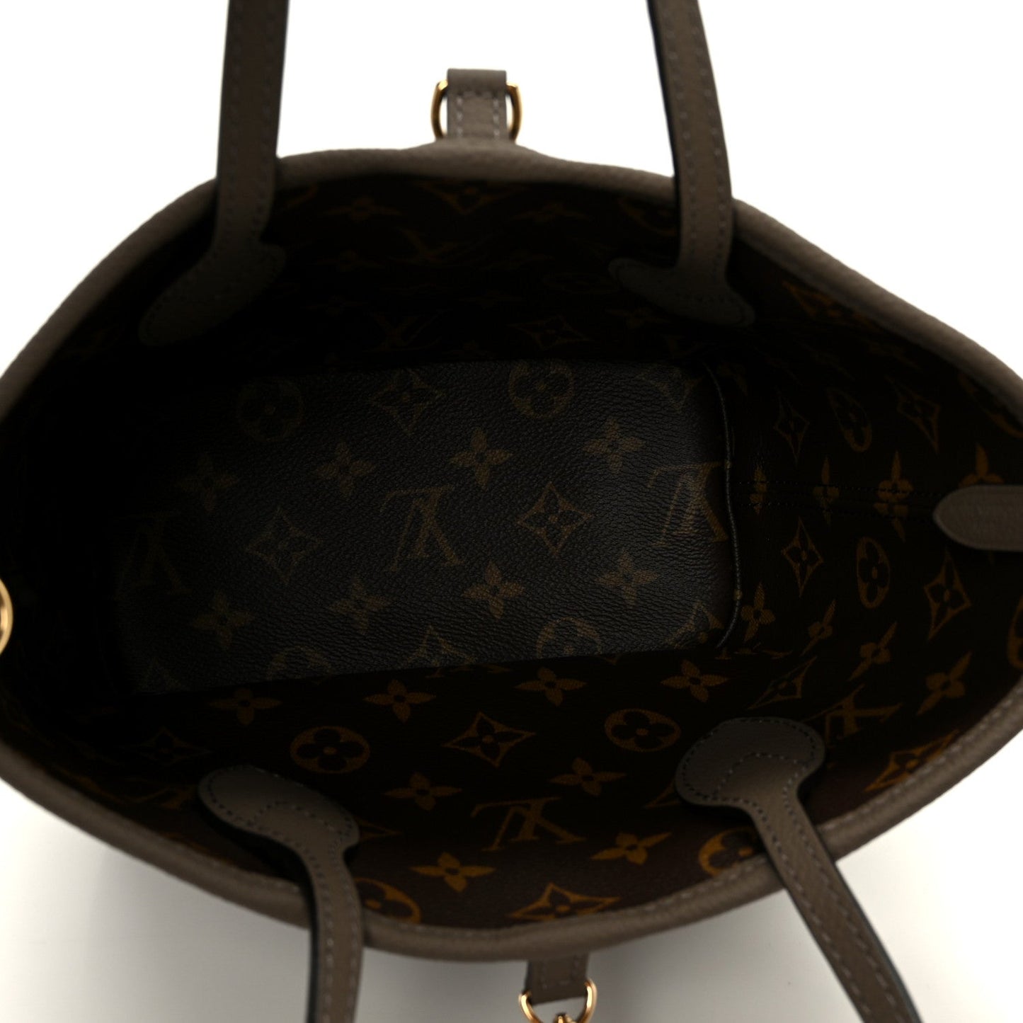 Monogram Neverfull Inside Out Bandouliere BB Dark Fango