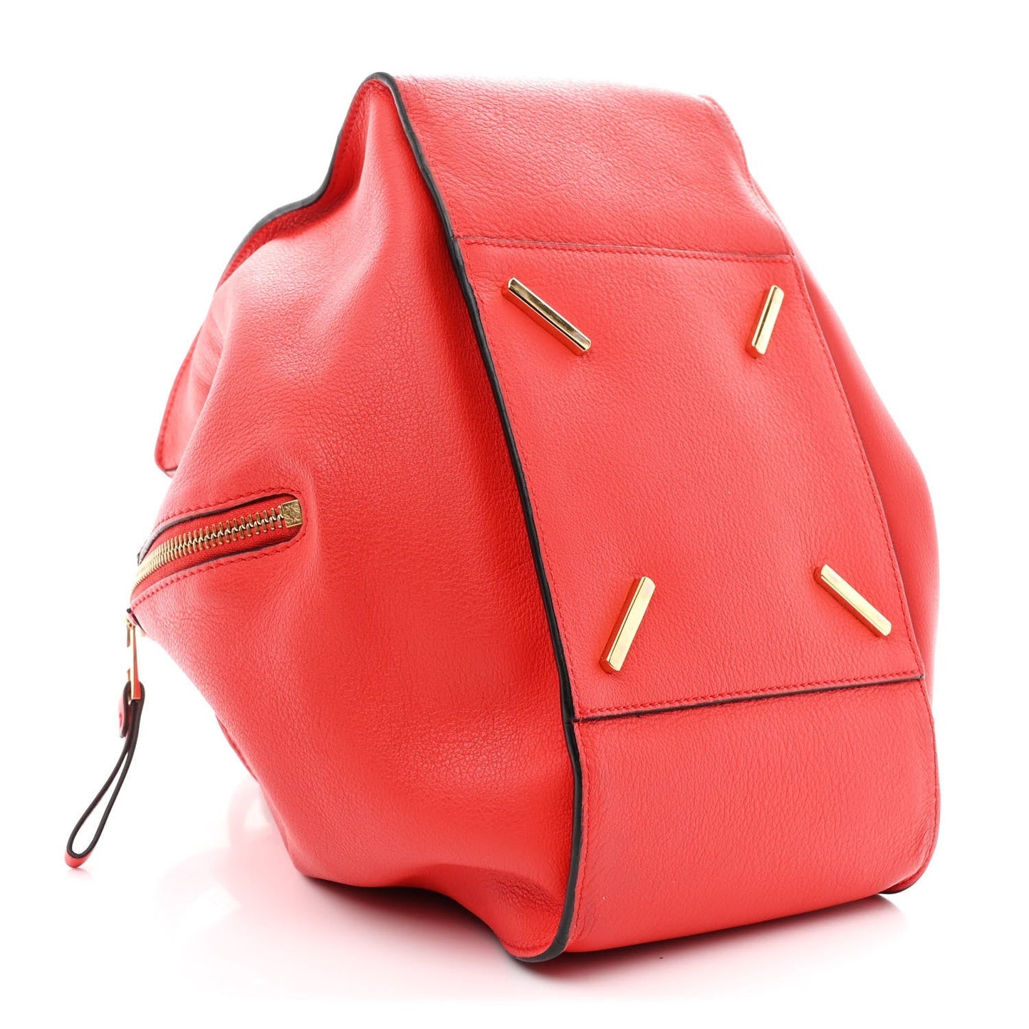 Calfskin Small Hammock Shoulder Bag Scarlet Red