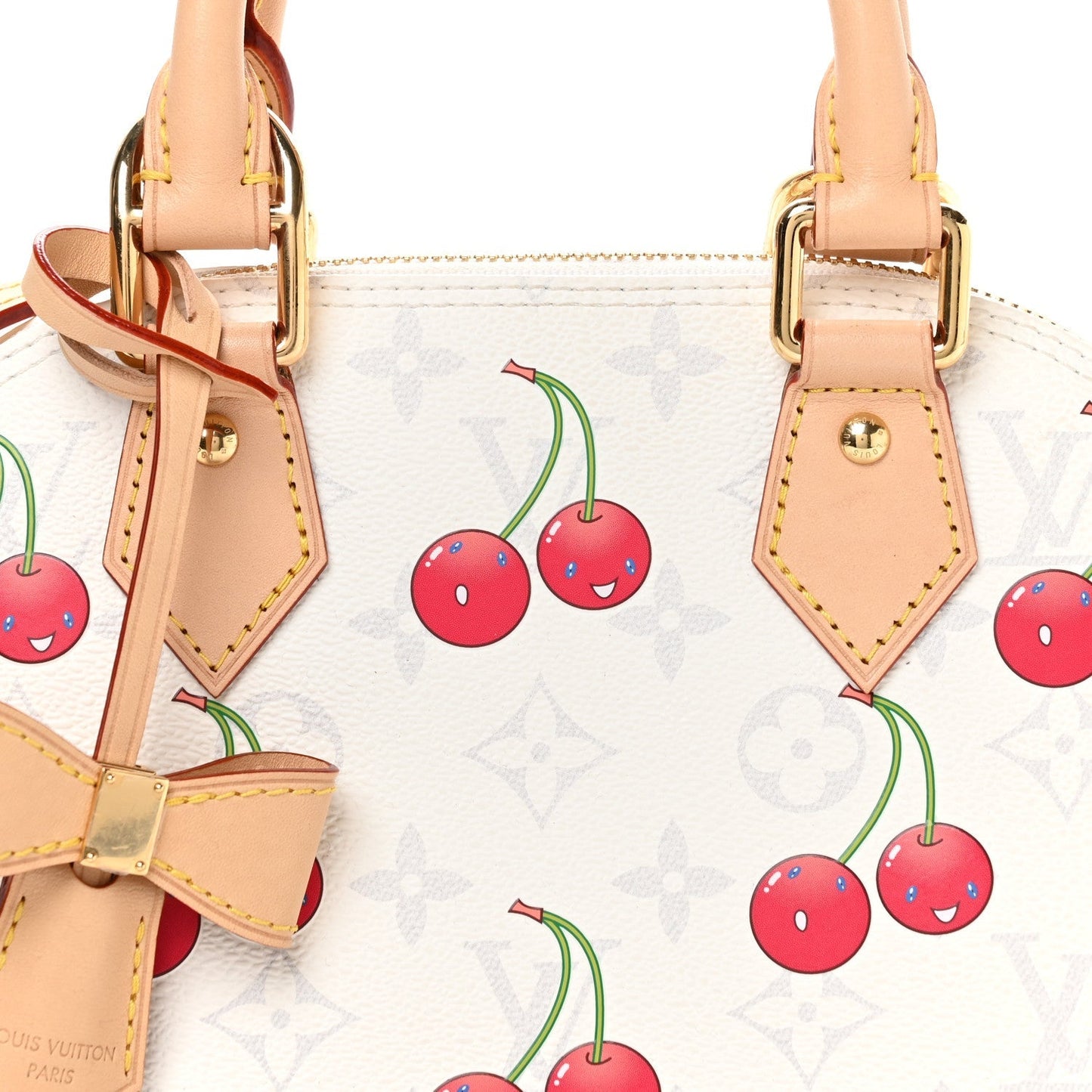 LV X TM Monogram Cerises Alma BB White