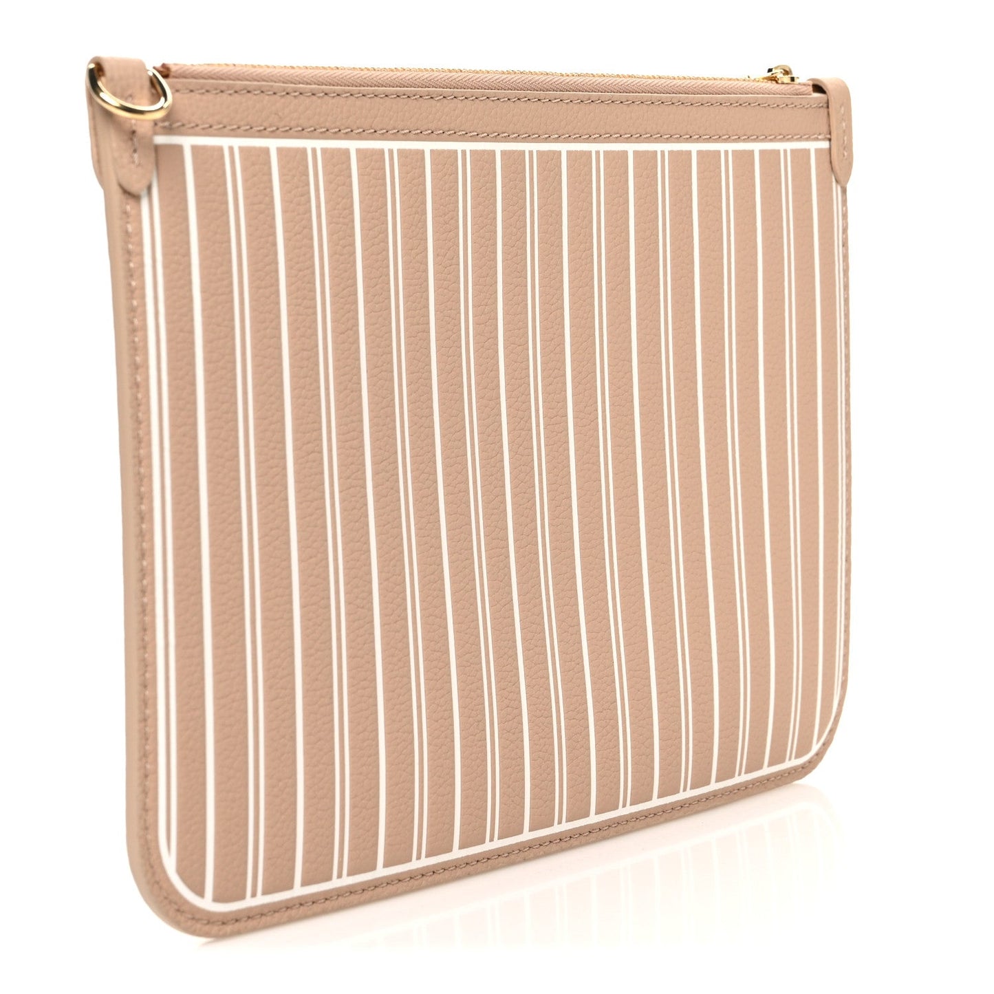 Calfskin Neverfull Inside Out MM Pochette Dune Hazelnut