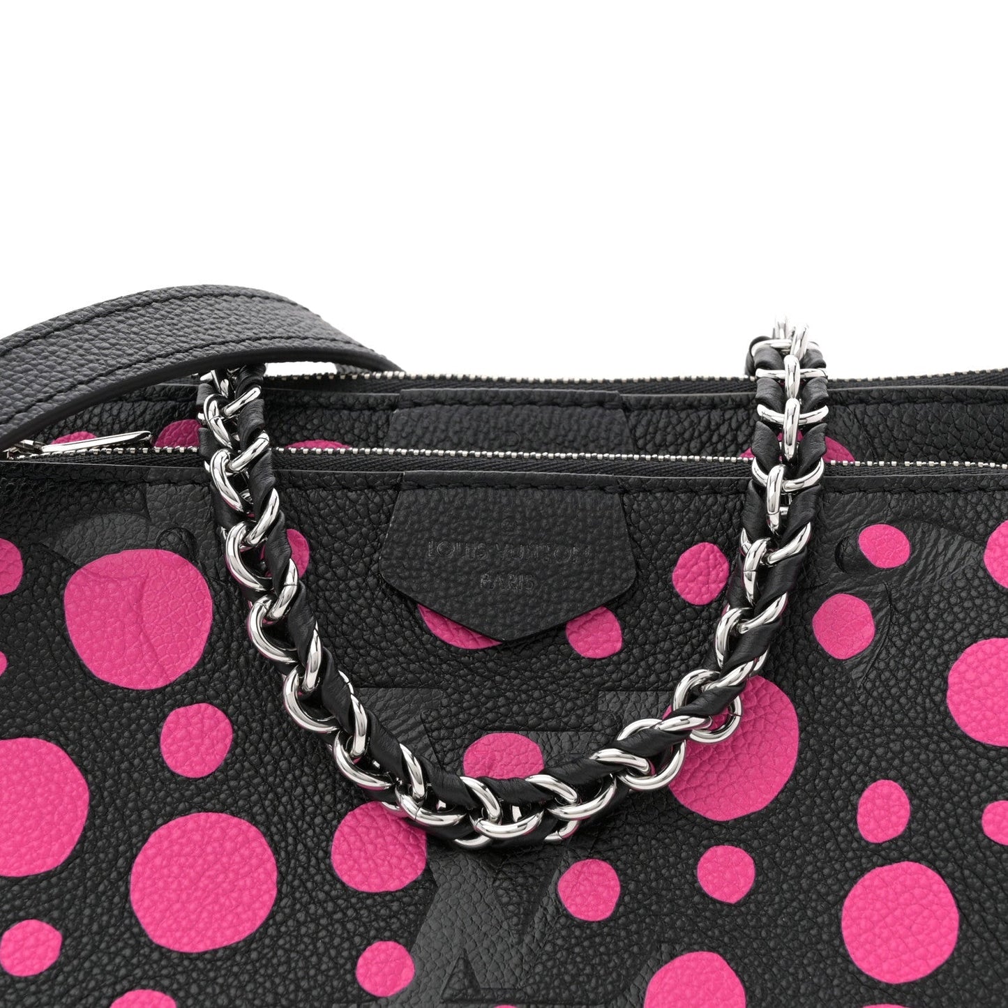 LV X YK Empreinte Multi Pochette Accessories Black Fuchsia