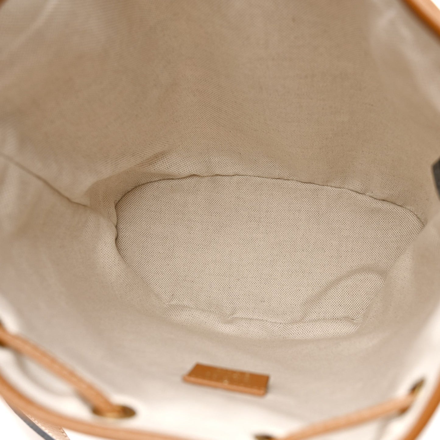 X DISNEY Mini Vintage GG Supreme Monogram Bucket Bag Beige Vintage Sun Oil