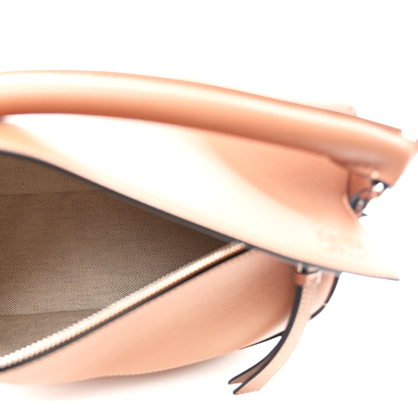 Calfskin Small Puzzle Edge Bag Tan