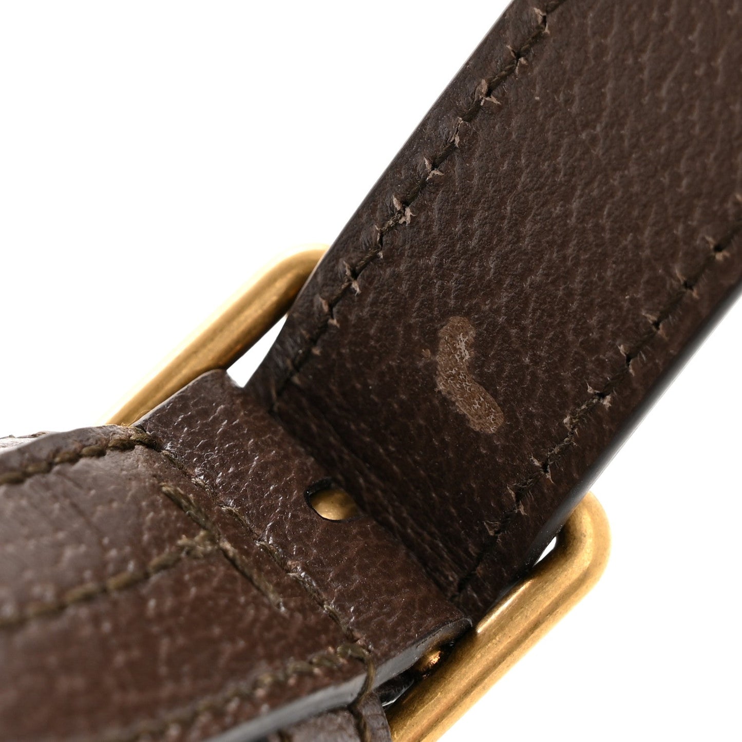 GG Supreme Monogram Web Small Ophidia Half Moon Hobo Brown