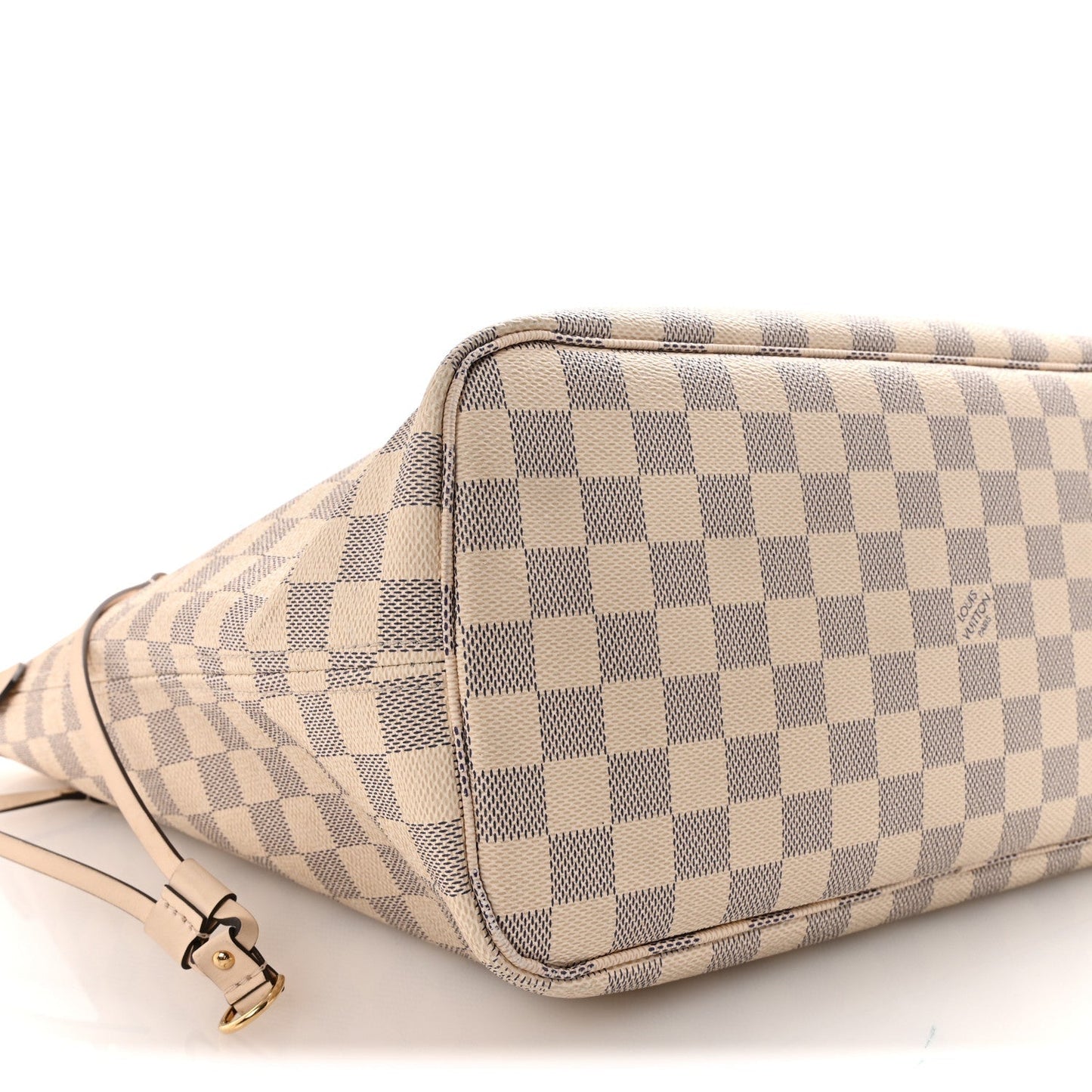 Damier Azur Braided Neverfull MM Pink