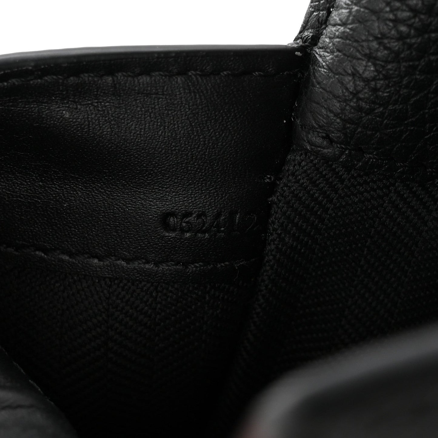 Soft Grained Calfskin Vertical T-Pocket Crossbody Bag Black