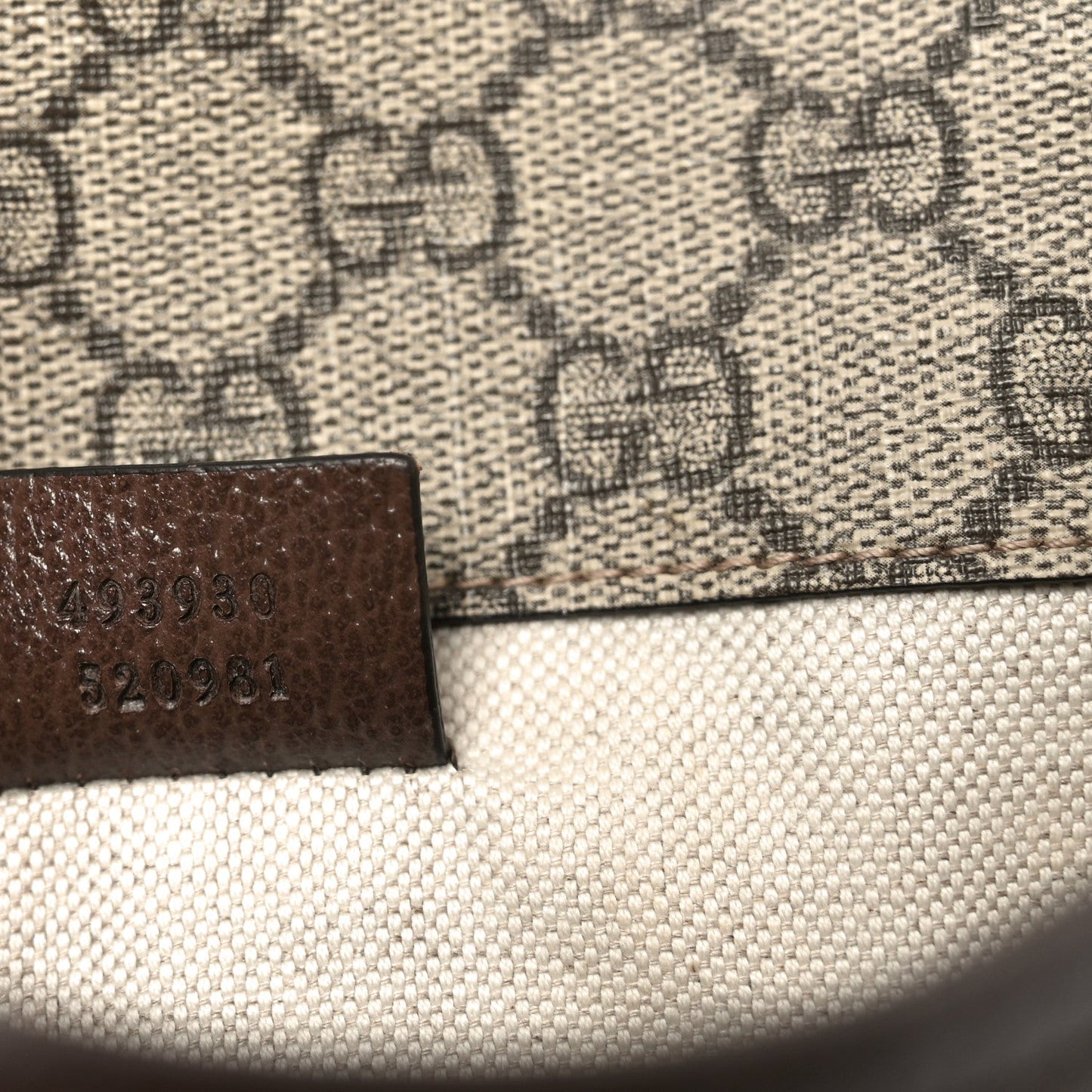 GG Supreme Monogram Neo Vintage Web Belt Bag Brown
