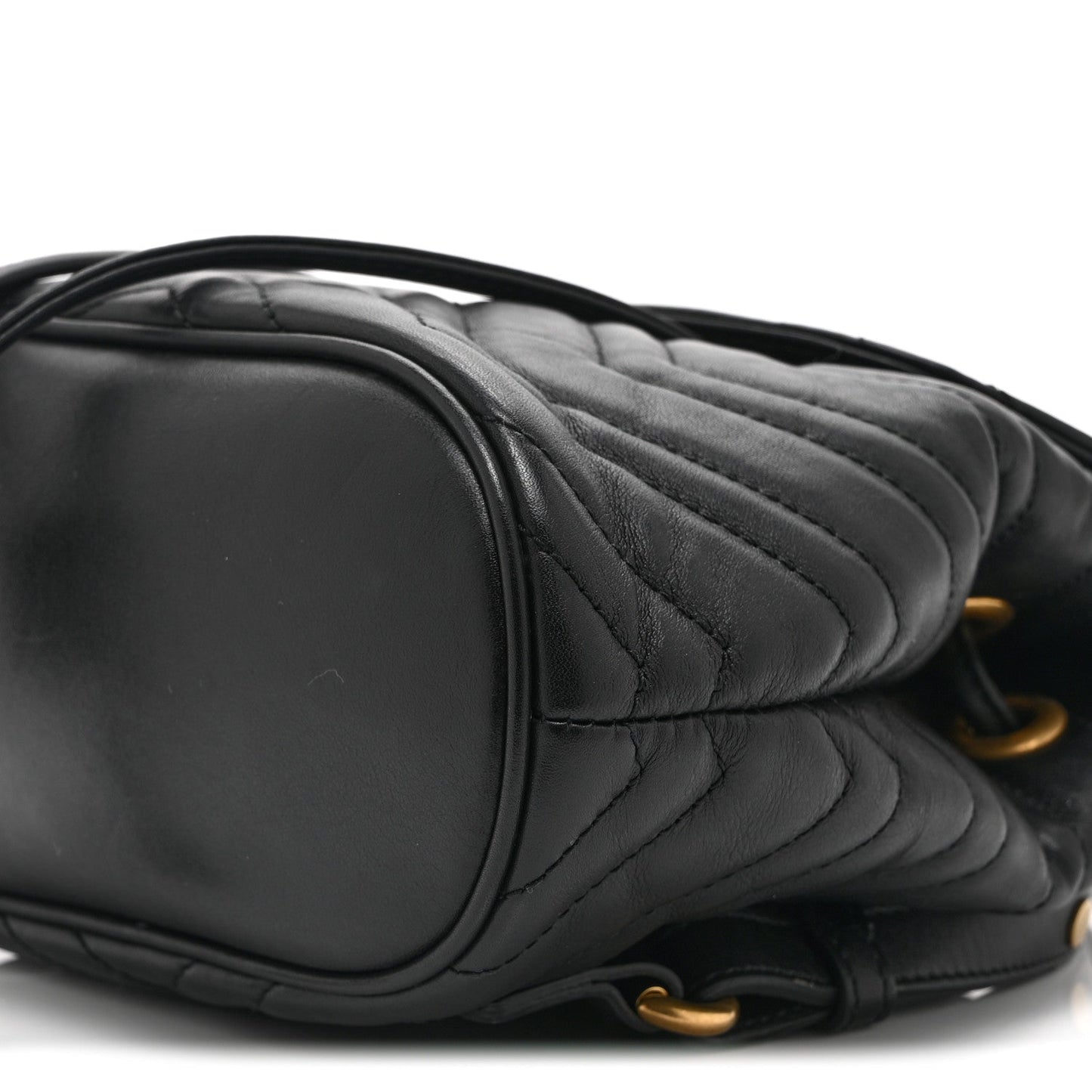 Calfskin Matelasse GG Marmont Flap Backpack Black