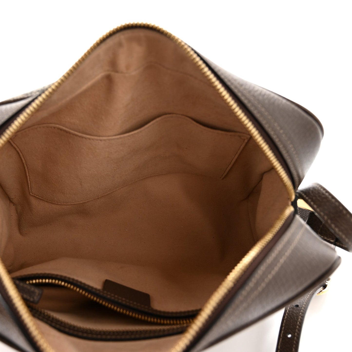 GG Supreme Monogram Web Small Ophidia Shoulder Bag Brown